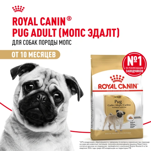 Сухой корм Royal Canin Pug Adult для взрослых собак, 7,5 кг фото 13