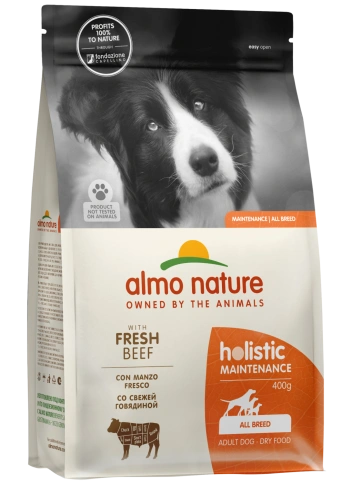 Сухой корм Almo Nature Beef & Rice для взрослых собак со свежей говядиной и коричневым рисом, 400 г фото 1