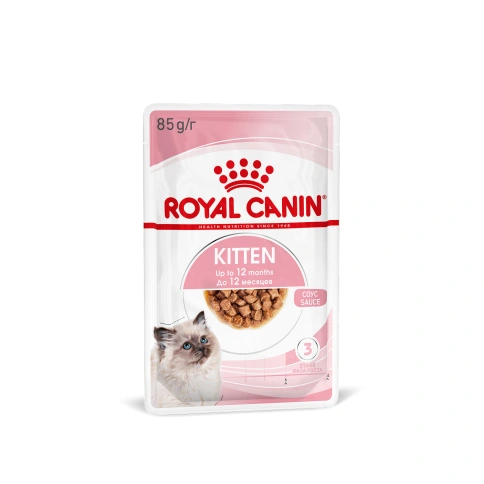 Влажный корм Royal Canin Kitten в соусе для котят до 12 месяцев, пауч, 85 г фото 20