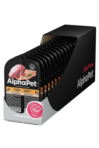 Влажный корм ALPHAPET WOW Superpremium Turkey для котят, беременных и кормящих кошек, с индейкой, 85 г фото 4