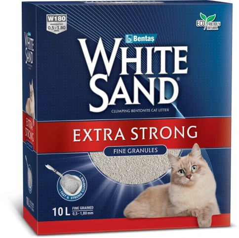 Наполнитель White Sand для кошачьего туалета, комкующийся "Экстра", без запаха, 10 л фото 1