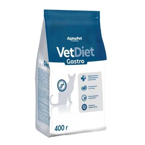 Сухой корм ALPHAPET Veterinary Diet Gastrointestinal Adult Cat, 400 г фото 2