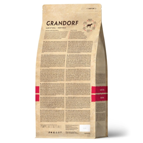 Сухой корм Grandorf Lamb & Turkey Indoor для домашних кошек, 8 кг фото 2
