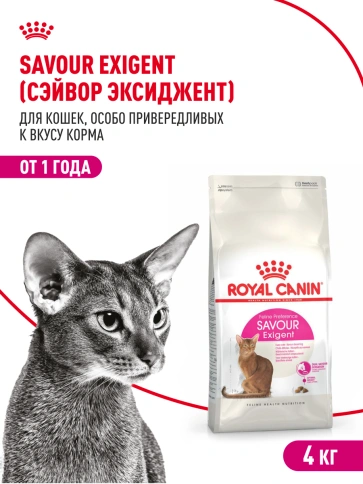 Сухой корм Royal Canin Savour Exigent для кошек, 4 кг фото 14