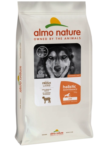 Сухой корм Almo Nature Lamb & Rice для взрослых собак крупных пород со свежим ягненком и коричневым рисом, 12 кг фото 1