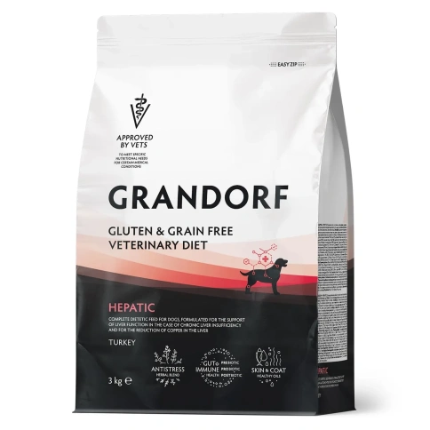 Сухой корм Grandorf Veterinary Hepatiс для собак при заболеваниях печени, 3 кг фото 1