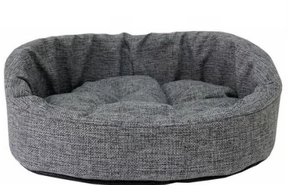 Лежак Homepet для домашних животных, Жаккард Wool №1 серый, 43 см х 38 см х 15 см фото 1