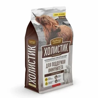 Сухой корм Деревенские Лакомства Holistic Премьер, для кошек для поддержания иммунитета, с говядиной, 400 г фото 1