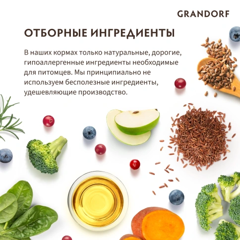 Сухой корм Grandorf White Fish Med & Maxi Белая рыба для взрослых собак средних и крупных пород, 1 кг фото 8