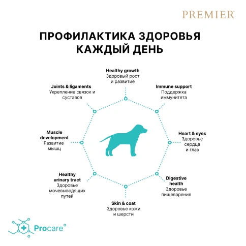 Сухой корм Premier Dog Turkey Junior Medium & Maxi для юниоров средних и крупных пород, с индейкой, 10 кг фото 4