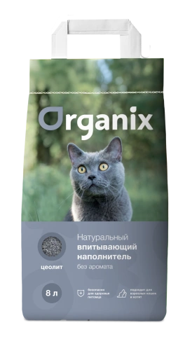 Наполнитель Organix для кошачьего туалета, впитывающий для кошачьего туалета, без аромата, 8 л фото 1
