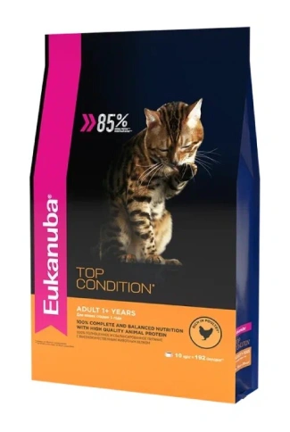 Сухой корм Eukanuba Top Condition для взрослых кошек, 10 кг фото 1