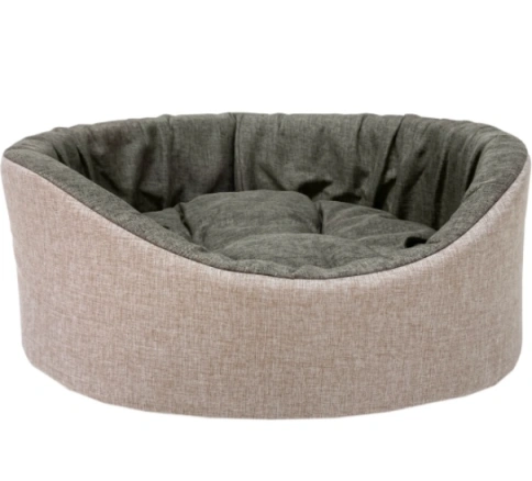 Лежак Homepet для домашних животных, Жаккард Melange №1 розово-коричневый, 43 см х 38 см х 15 см фото 1