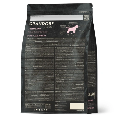 Сухой корм Grandorf Fresh Dog Lamb & Sweet Potato для щенков всех пород беременных и кормящих собак беззерновой ягненок, с бататом, 1 кг фото 2
