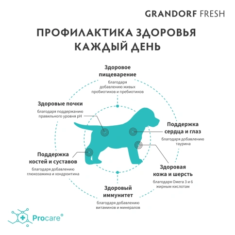 Сухой корм Grandorf Fresh Dog Lamb & Sweet Potato для щенков всех пород беременных и кормящих собак беззерновой ягненок, с бататом, 1 кг фото 4