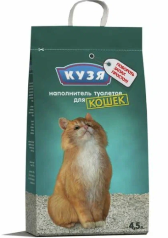 Наполнитель Кузя впитывающий для кошачьих туалетов, 4,5 л фото 1