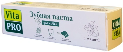 Паста зубная Vita Pro для собак, с мятой, 75 мл фото 1