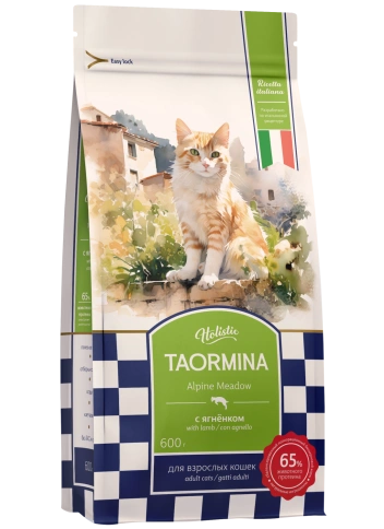 Сухой корм Taormina Lamb Alpine Meadow для взрослых кошек, с ягненком, 600 г фото 1