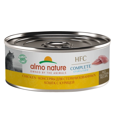 Влажный корм Almo Nature Chicken для стерилизованных кошек, с курицей, 100 г фото 1