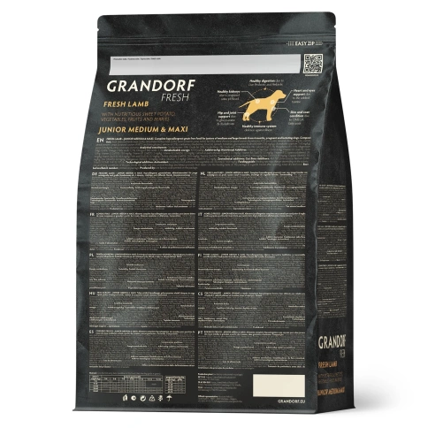 Сухой корм Grandorf Fresh Dog Lamb & Sweet Potato для юниоров средних и крупных пород беременных и кормящих собак беззерновой ягненок, с бататом, 1 кг фото 2