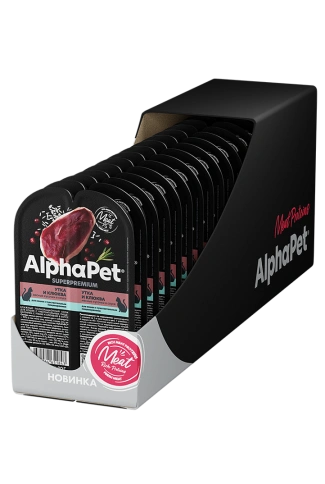 Влажный корм ALPHAPET Superpremium ламистер Duck & Cranberry для кошек, с чувствительным пищеварением, с уткой и клюквой, 80 г фото 4
