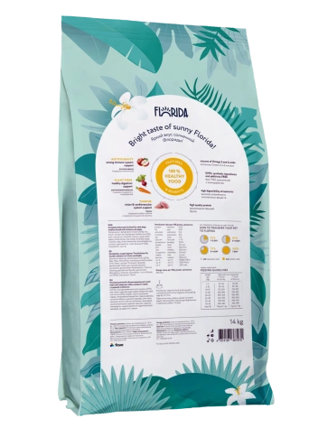 Сухой корм FLORIDA Medium Adult Chicken & Apple для взрослых собак средних пород, с курицей и яблоком, 14 кг фото 2