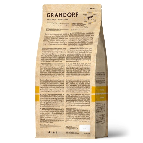 Сухой корм Grandorf Turkey Sterilised для стерилизованных кошек, с индейкой, 400 г фото 2