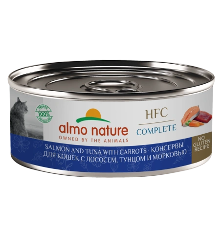 Влажный корм Almo Nature Salmon, Tuna & Carrot для кошек, с лососем, тунцом и морковью, 100 г фото 1