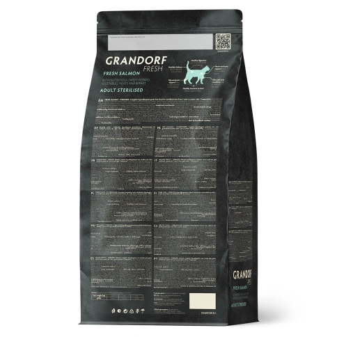 Сухой корм Grandorf Fresh Cat Salmon & Sweet Potato для стерилизованных кошек лосось, с бататом, 2 кг фото 2