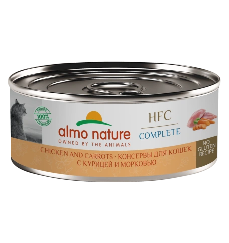 Влажный корм Almo Nature Chicken & Carrot для кошек, с курицей и морковью, 100 г фото 1