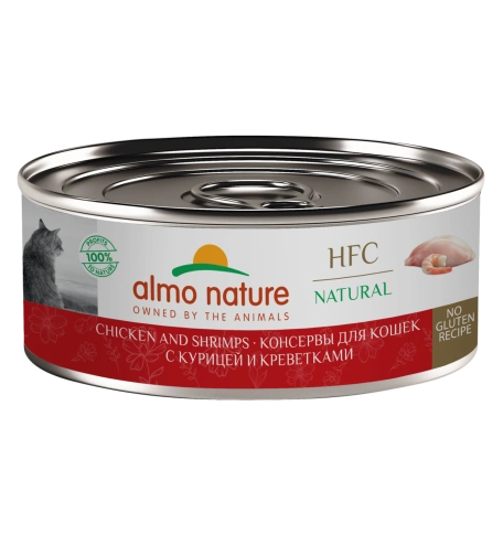 Влажный корм Almo Nature Chicken & Shrimp для кошек, с курицей и креветками, 100 г фото 1