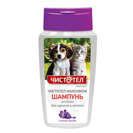 Шампунь Чистотел Максимум от блох для щенков и котят, 180 мл фото 1