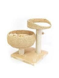 Игровая площадка NOBBY Casca для кошек, бежевая, 45 см х 45 см х 59 см фото 1