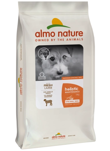 Сухой корм Almo Nature Lamb & Rice для взрослых собак малых пород со свежим ягненком и коричневым рисом, 12 кг фото 1