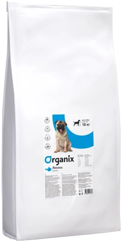 Сухой корм Organix Adult Salmon для собак, с лососем для чувствительного пищеварения, 18 кг фото 1