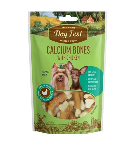 Лакомство Dog Fest леденец для собак со вкусом курицы, 55 г фото 1