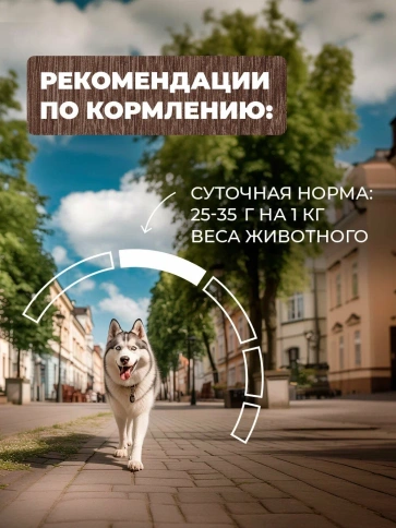 Влажный корм Родные корма для собак, жареха мясная по-двински, 970 г фото 5