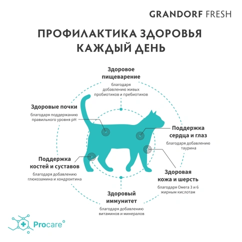 Сухой корм Grandorf Fresh Cat Salmon & Sweet Potato для взрослых кошек для здоровья кожи и шерсти или склонных к аллергии лосось, с бататом, 2 кг фото 4