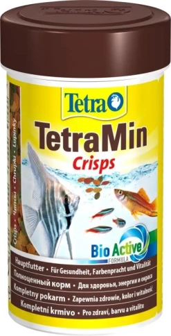 Корм для рыб Tetra Min Crisps основной для всех видов декоративных рыб, 100 мл фото 1