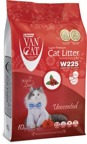Наполнитель Van Cat для кошачьего туалета, комкующийся без пыли, натуральный, 12 л фото 1