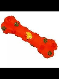 Игрушка Уют для собак, с лапками, косточка, виниловая, 15,5 см фото 1