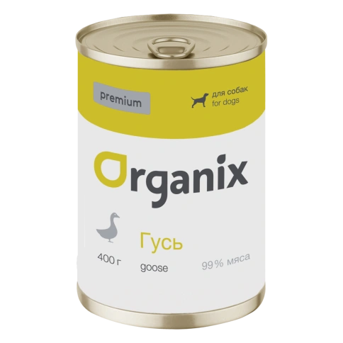 Влажный корм Organix Preventive Line для собак с гусем 99%, 400 г фото 1