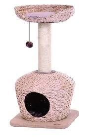 Игровая площадка NOBBY Citali для кошек, светло коричневая, 40 см х 40 см х 75 см фото 1