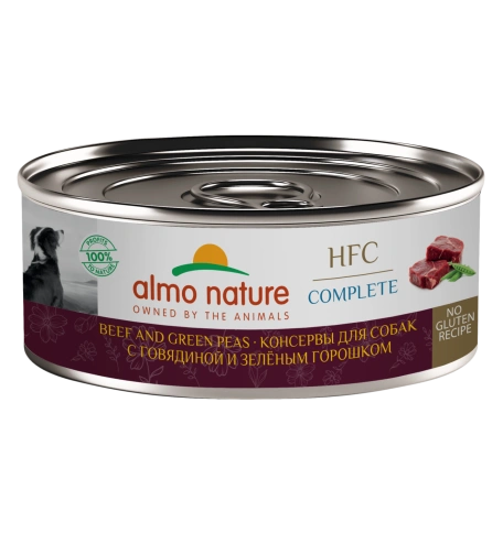 Влажный корм Almo Nature Beef для собак, с говядиной и зеленым горошком, 100 г фото 1
