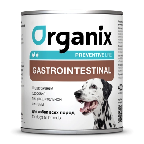 Влажный корм Organix Preventive Line Gastrointestinal для взрослых собак для поддержание здоровья пищеварительной системы, 400 г фото 1