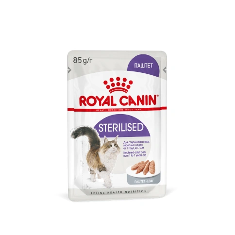 Влажный корм Royal Canin Sterilised паштет для стерилизованных кошек старше 1 года, пауч, 85 г фото 13