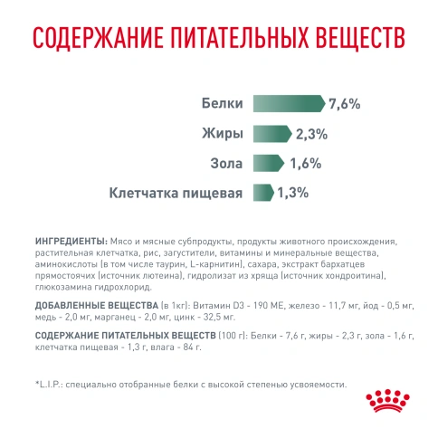 Влажный корм Royal Canin Satiety Weight Management в соусе для кошек при избыточном весе, пауч, 85 г фото 7