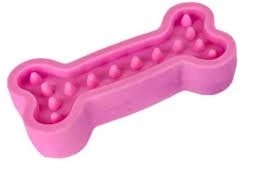Игрушка Homepet Foam TPR Puppy для собак, косточка розовая, 13 см х 6 см фото 1