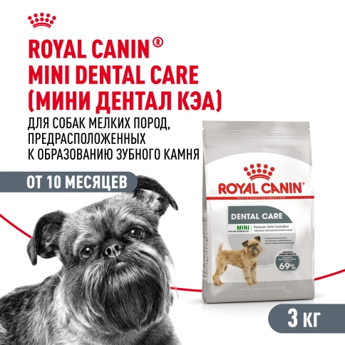 Сухой корм Royal Canin Mini Dental Care для собак, 3 кг фото 1
