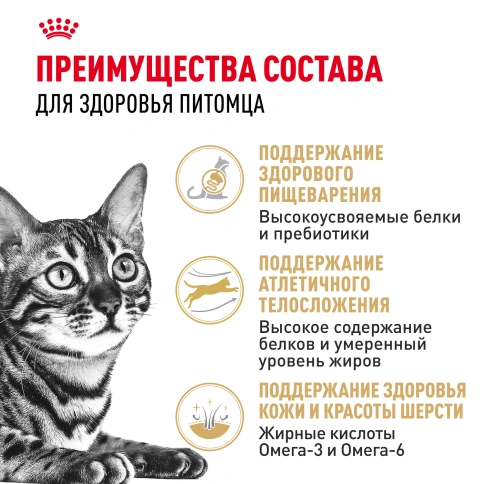 Сухой корм Royal Canin Bengal для кошек бенгальской породы, 400 г фото 3